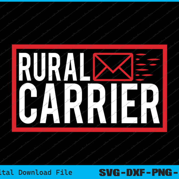 Rural Carrier Postal Worker Mailman Delivery Mail Escort SVG PNG Printable Files