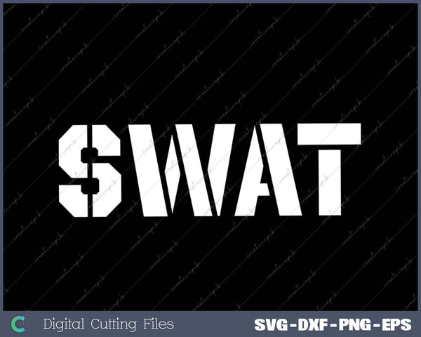 SWAT Team Halloween Costume Kids Boys Tactical Uniform Idea SVG PNG Cutting Printable Files