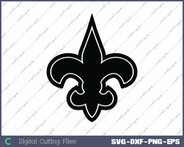 Saints Fleur SVG PNG Cutting Printable Files