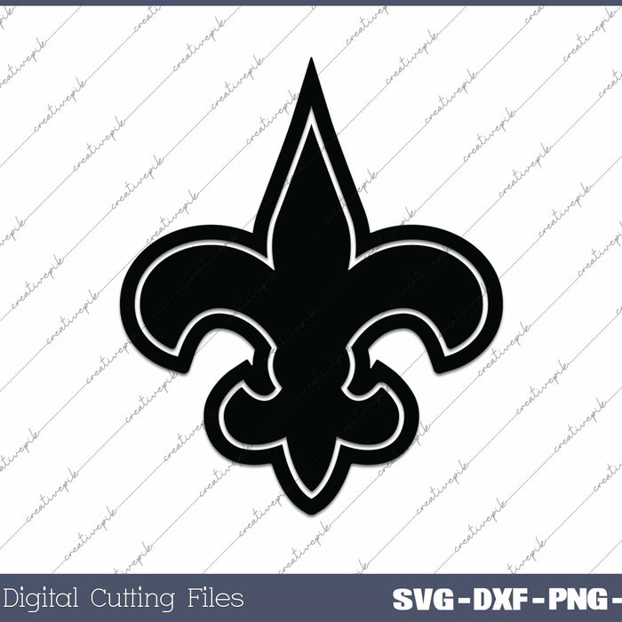 Saints Fleur SVG PNG Cutting Printable Files