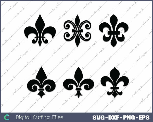 Saints Fleur de Lis SVG PNG Cutting Printable Files