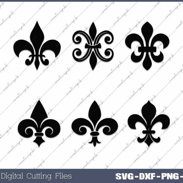 Saints Fleur de Lis SVG PNG Cutting Printable Files