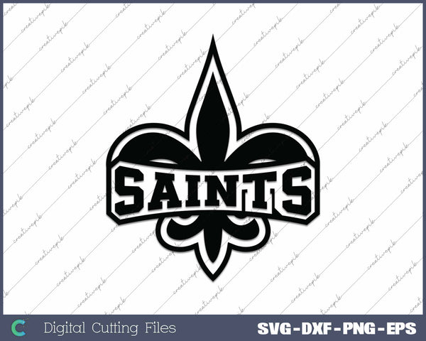 Saints Fleur de Lis SVG PNG Cutting Printable Files