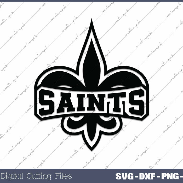 Saints Fleur de Lis SVG PNG Cutting Printable Files