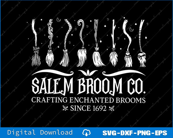 Salem Broom Company Halloween SVG PNG Cutting Printable File