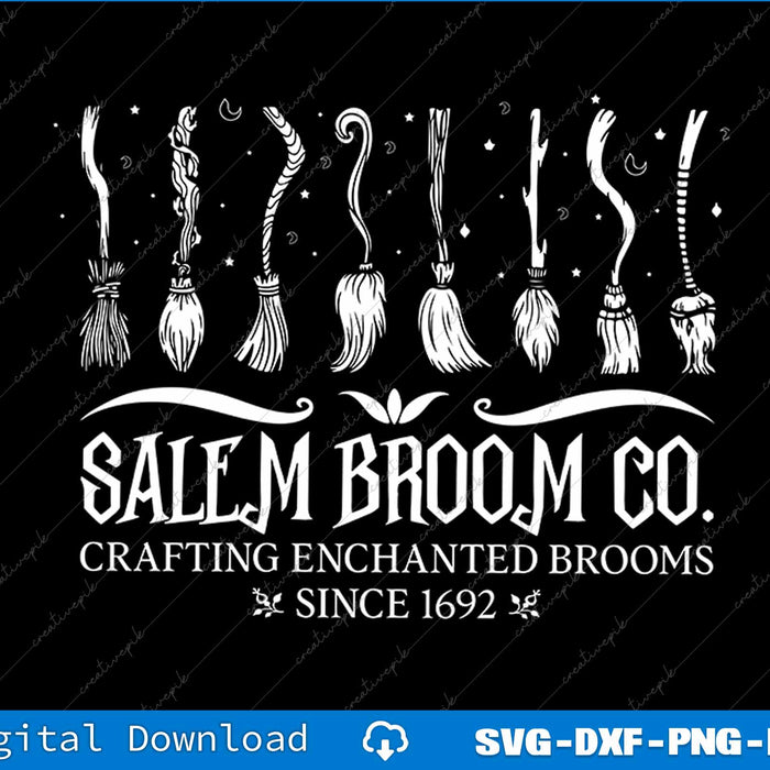 Salem Broom Company Halloween SVG PNG Cutting Printable File