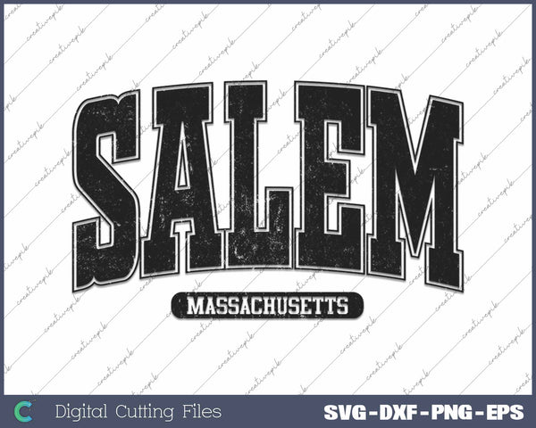 Salem Massachusetts Halloween Witch SVG PNG Cutting Printable Files