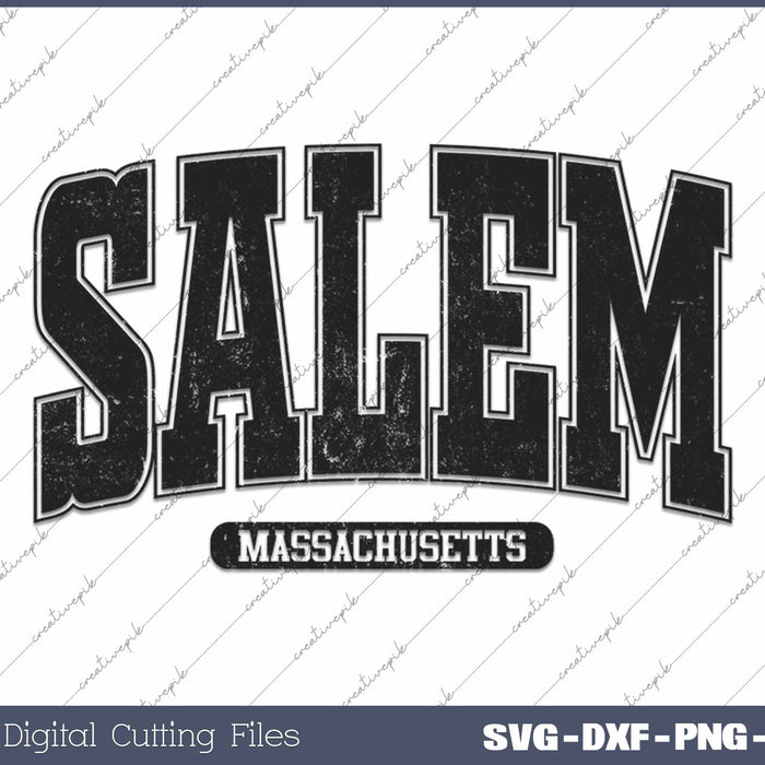 Salem Massachusetts Halloween Witch SVG PNG Cutting Printable Files