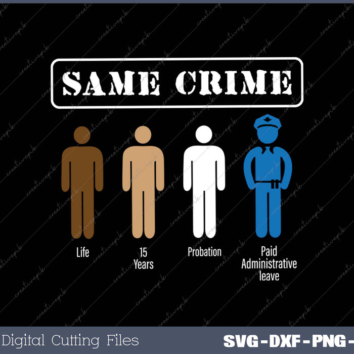 Same Crime Different Time Funny Satirical SVG PNG Cutting Printable Files