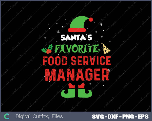 Santa's Favorite Food Service Manager Christmas Gifts