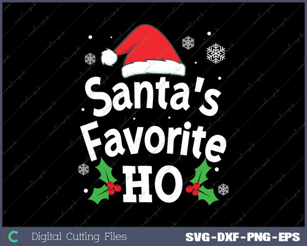 Santa's Favorite Ho Funny Naughty Dirty Adult Pajama Christmas