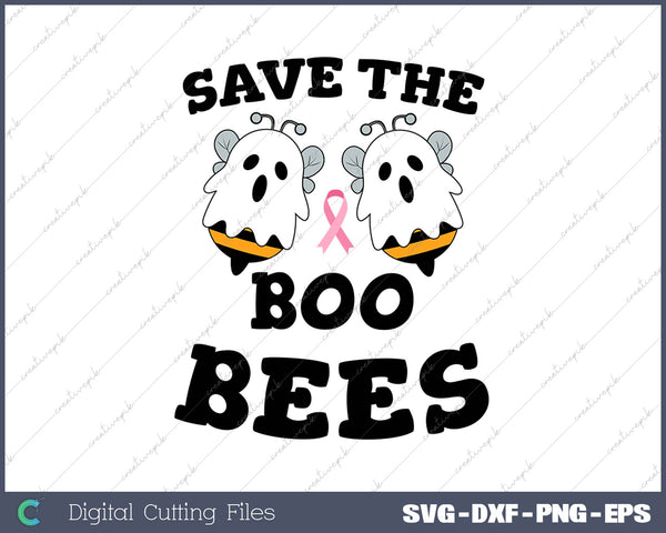 Save The Boo Bees Funny Breast Cancer Awareness Halloween