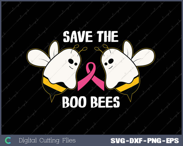 Save The Boo Bees Halloween Funny Breast Cancer Awareness 