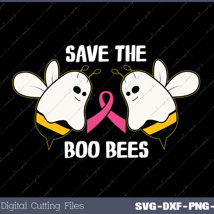 Save The Boo Bees Halloween Funny Breast Cancer Awareness 