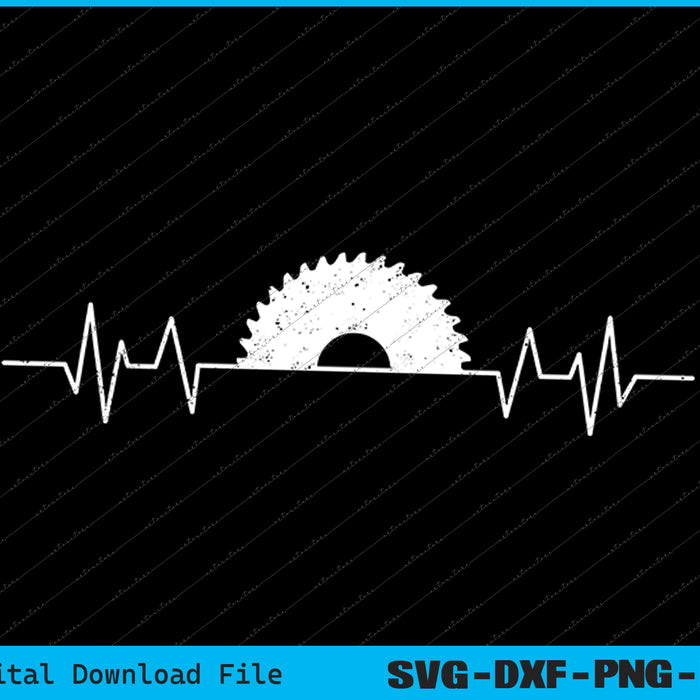 Saw Heartbeat Carpenters Woodworker Joinery Funny SVG PNG Files