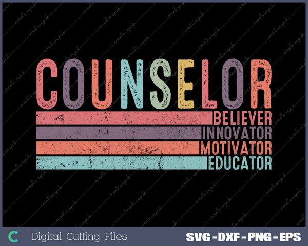 School Counselor Psychologist Guidance Counselor SVG PNG Cutting Printable Files