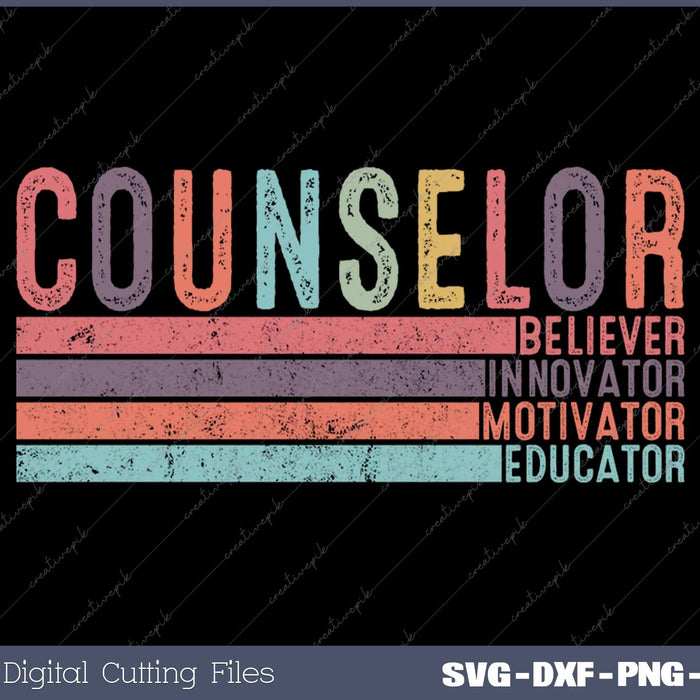 School Counselor Psychologist Guidance Counselor SVG PNG Cutting Printable Files