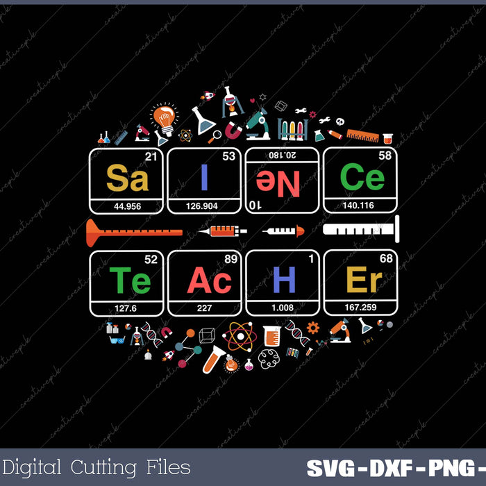 Science Teacher Periodic Table Chemistry Elements Xmas Gift