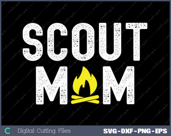 Scouting Mom Scout Mom SVG PNG Cutting Printable Files