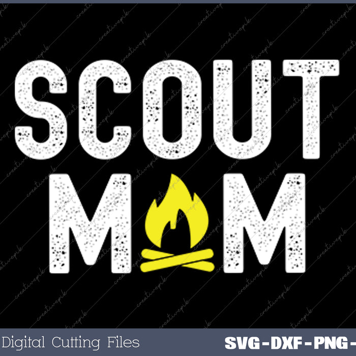 Scouting Mom Scout Mom SVG PNG Cutting Printable Files