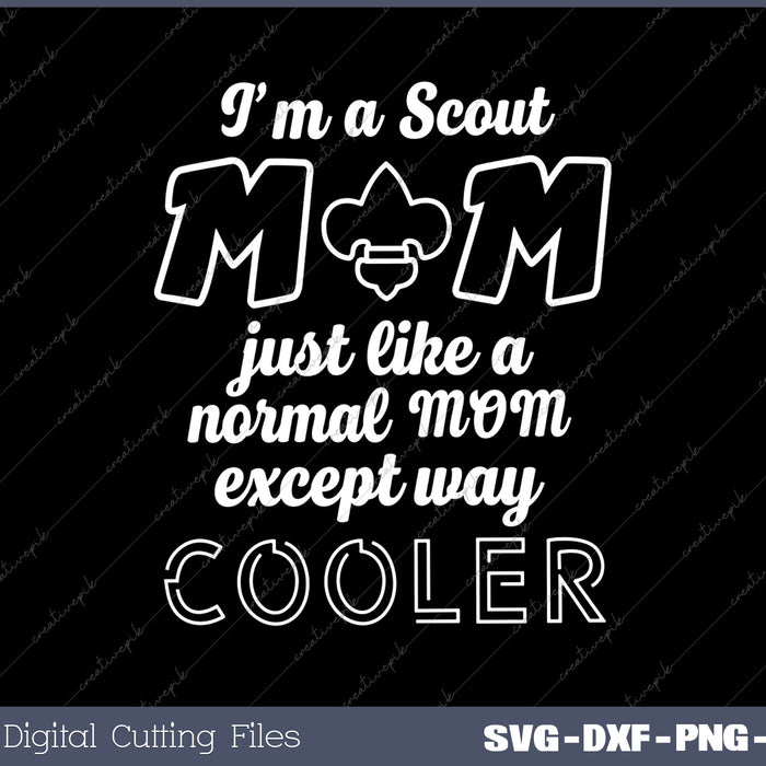 Scouting Mom Scout Mom SVG PNG Cutting Printable Files