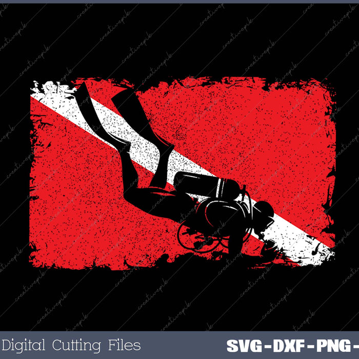 Scuba Diving Flag vintage Divers gift