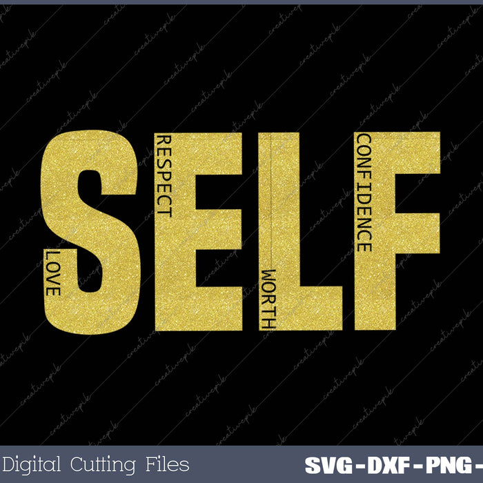 Self I AM A WOMAN SVG PNG Cutting Printable Files