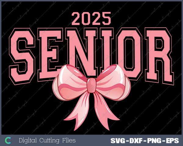 Senior 2025 Pink Bow Class of 2025 Graduate Graduation