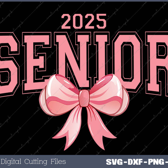 Senior 2025 Pink Bow Class of 2025 Graduate Graduation