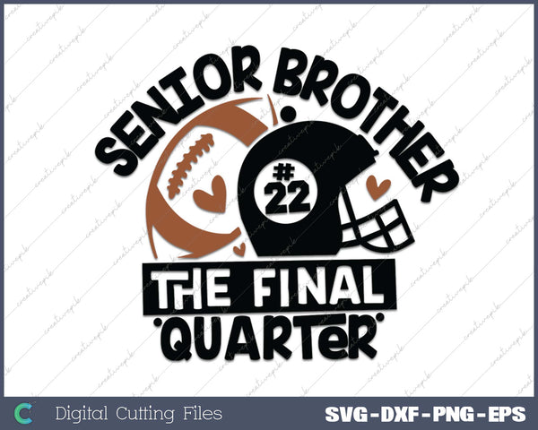 Senior Football BROTHER Final Quarter Bundle for Class of 2025