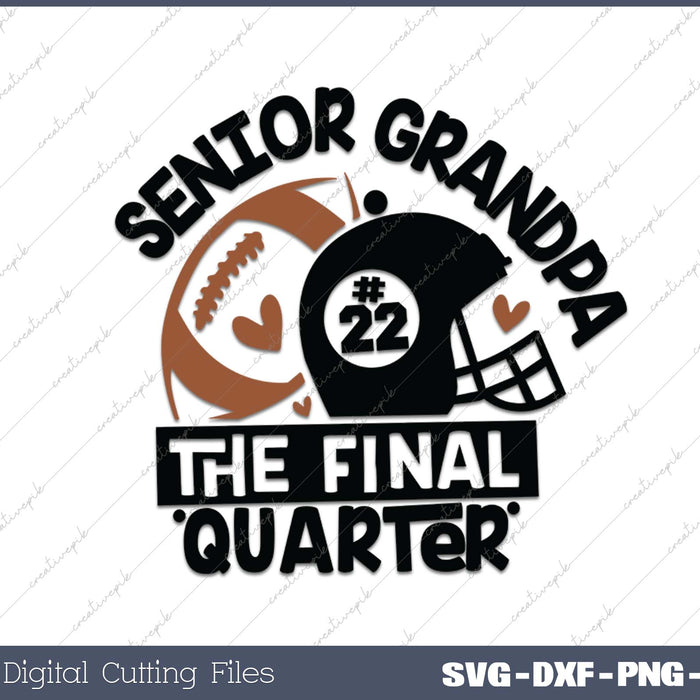 Senior Football GRANDPA Final Quarter Bundle for Class of 2025