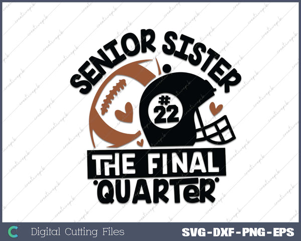 Senior Football SISTER Final Quarter Bundle for Class of 2025