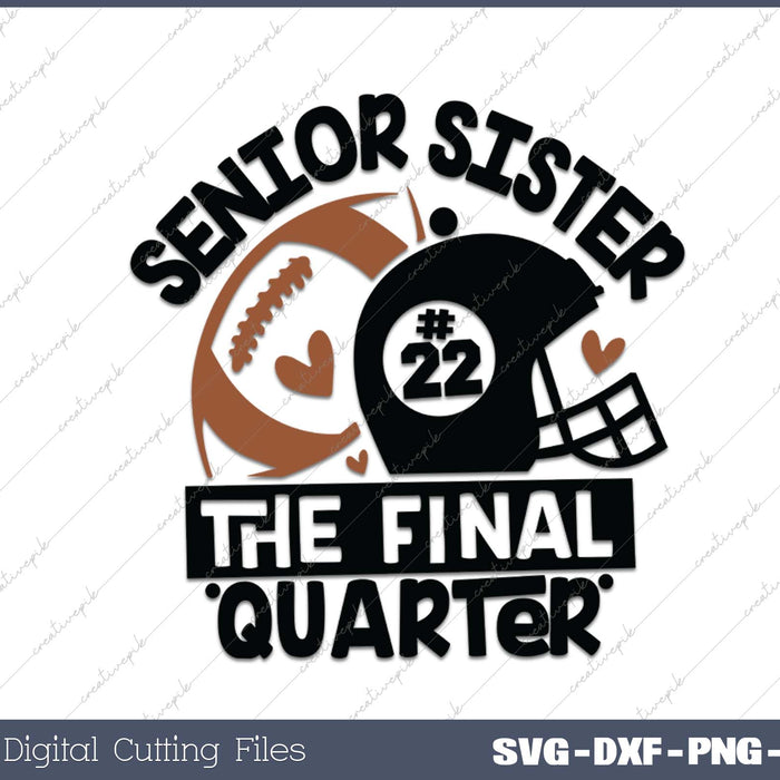 Senior Football SISTER Final Quarter Bundle for Class of 2025