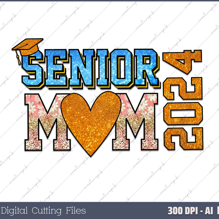 Senior Mom 2024 AI PNG Sublimation File