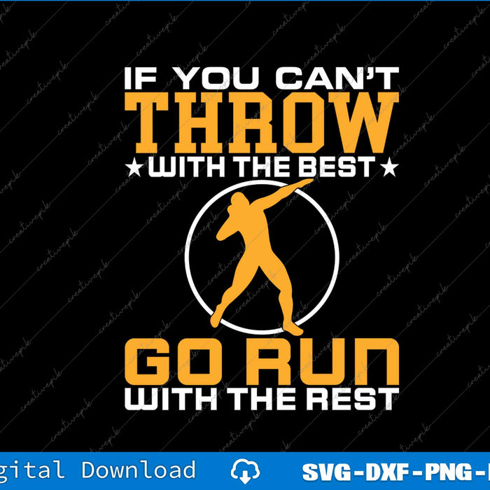 Shot Put Thrower Shot Putter Athlete Throw Track And Field SVG Files