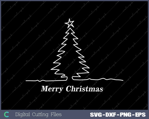 Simple Christmas Tree Family Matching SVG PNG Cutting Printable Files