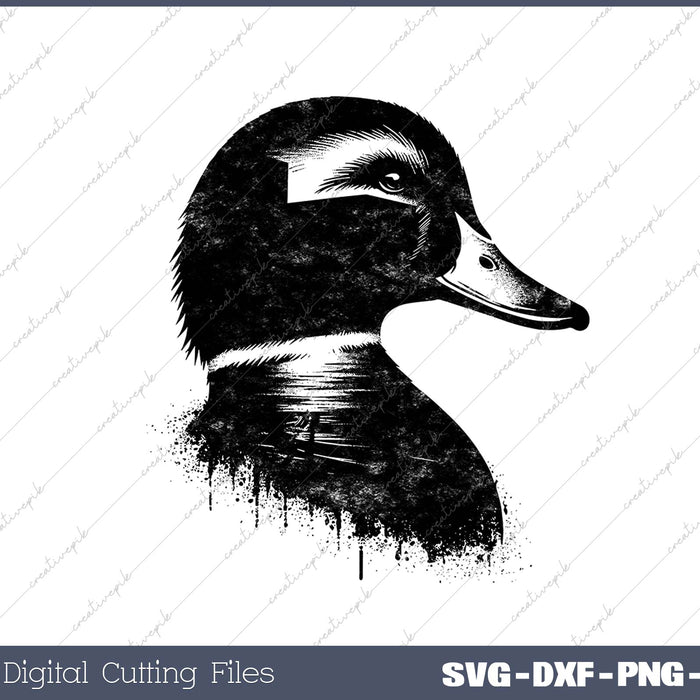 Single Drake - Duck Hunting by Committed Waterfowl SVG PNG Cutting Printable Files