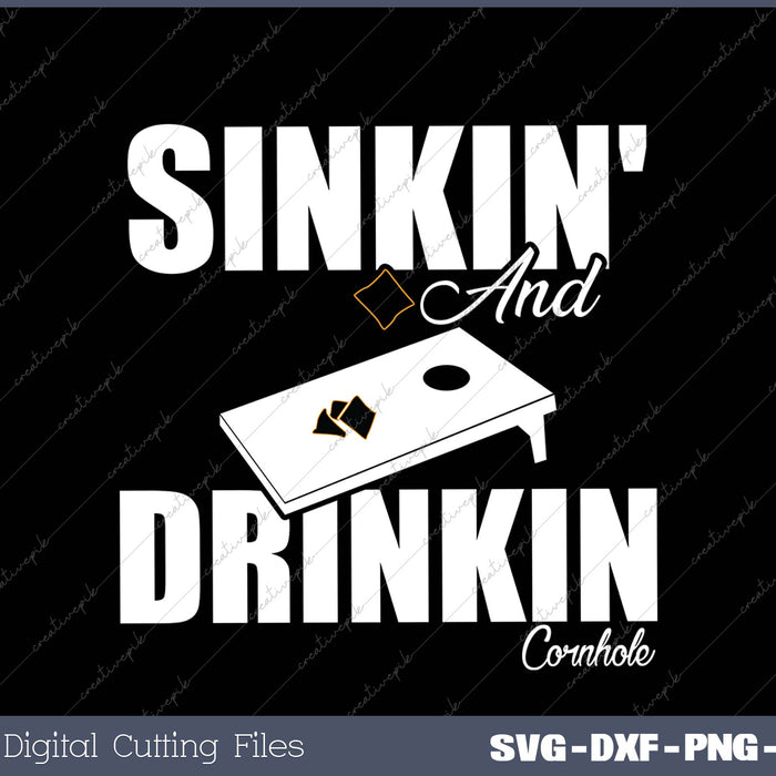 Sinkin' And Drinkin' Cornhole 