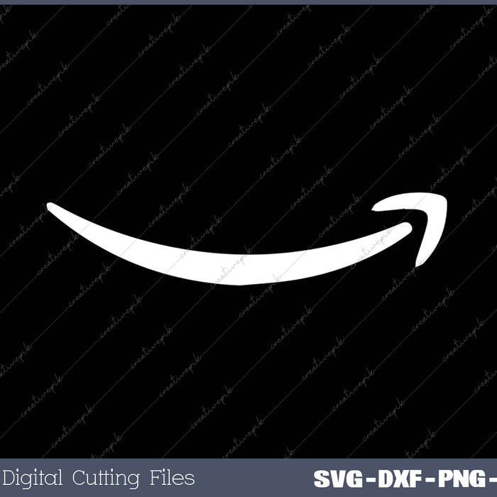 Smile White Logo SVG PNG Cutting Printable Files