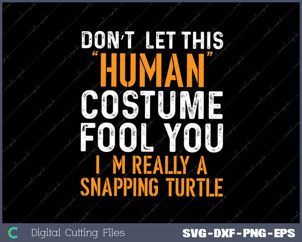 Snapping Turtle human Costume SVG PNG Cutting Printable Files