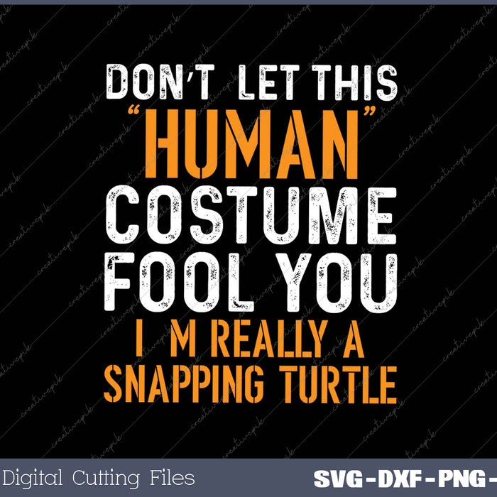 Snapping Turtle human Costume SVG PNG Cutting Printable Files