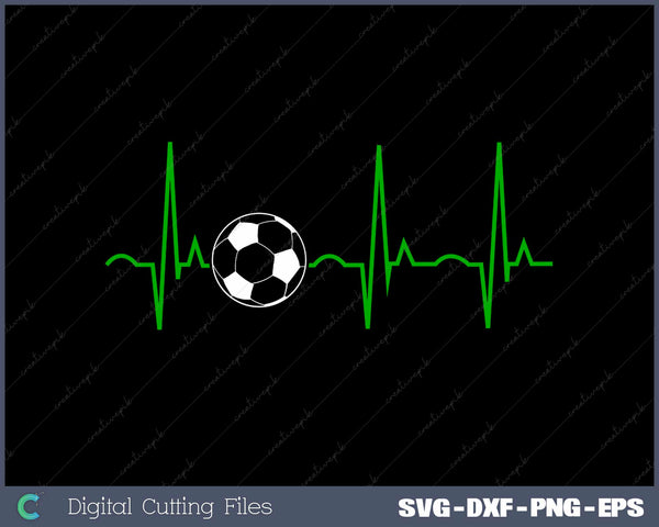 Soccerball Heartbeat For Soccerball Players And Fans SVG Cut files