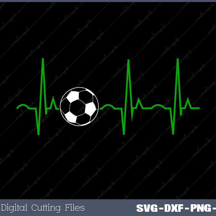 Soccerball Heartbeat For Soccerball Players And Fans SVG Cut files