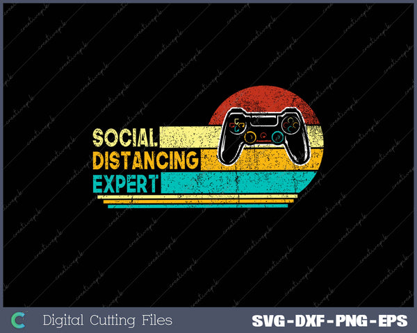 Social Distancing Expert Gaming Video Gamer Boys Men Gift 