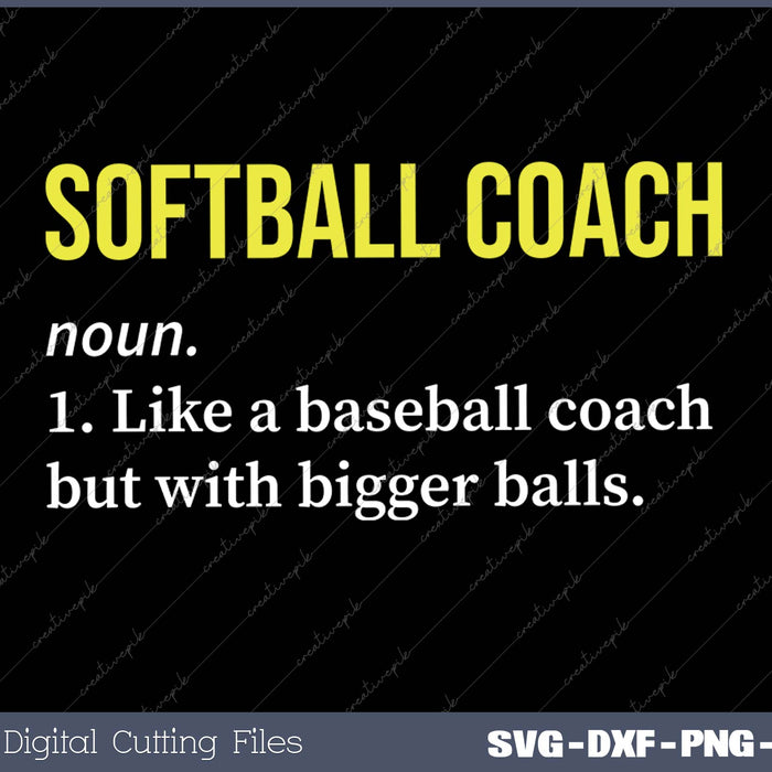 Softball Coach Definition Funny Softball Coach Gift 