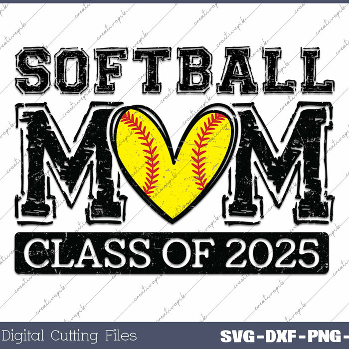 Softball Senior 2025 SVG PNG Cutting Printable Files