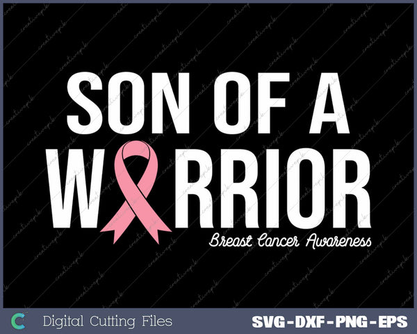 Son Of Breast Cancer Survivor Awareness Pink Ribbon