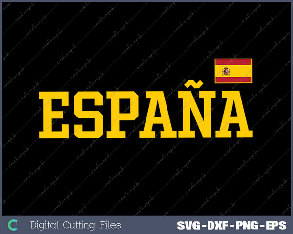 Spanish Flag Red España SVG PNG Cutting Printable Files