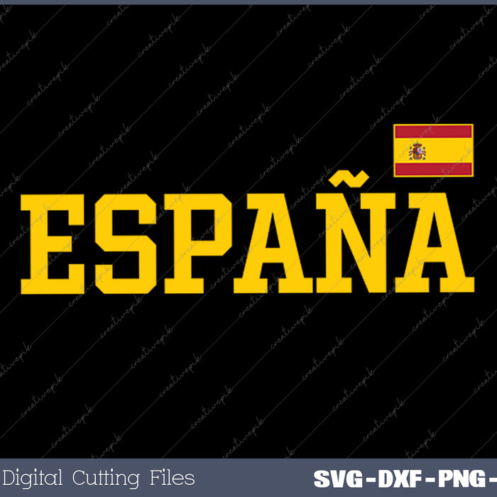 Spanish Flag Red España SVG PNG Cutting Printable Files