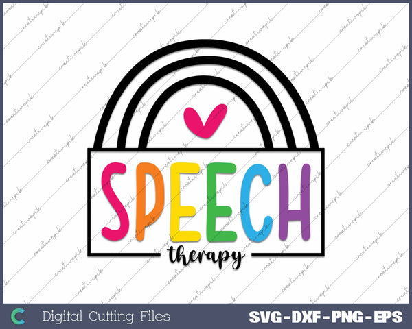 Speech Therapy Speech Language Pathologist SVG PNG Cutting Printable Files